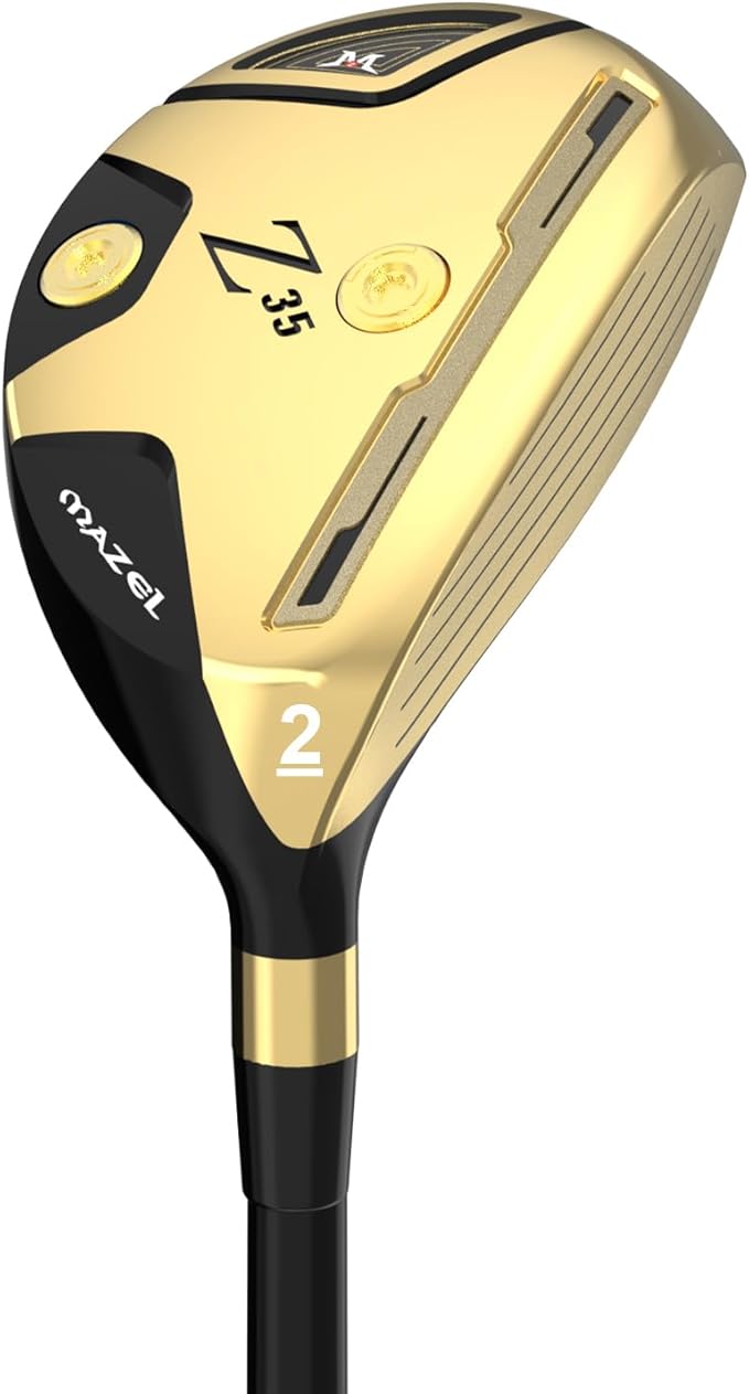 MAZEL Rescue Hybrid Golf Clubs for Men - 2,3,4,5,6,7,8,9,P Single Club for Right Handed Golfers,Regular/Stiff Flex Graphite Shafts