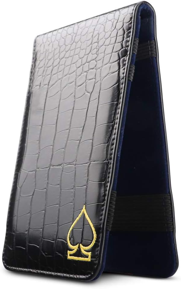 Craftsman Golf Crocodile Pattern Golf Scorecard Holder and Yardage Book Cover Case Protector Also Accept Custom Order with Your Name Stitched Customization Version
