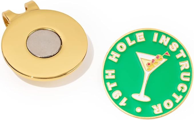 Birdie Girl Women's Golf Ball Marker Hat Clip, Magnetic Golf Ball Marker, Golf Bag Accessories
