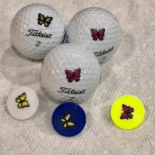 Golfdotz - USGA Rule Conforming Novelty Golf Ball Markers, Golf Ball Stickers for Marking Balls, No More Smearing from Stamps, Gifts for Golfers, Dads, and Retirees, (CreaturesCollection; 18-32 Count)