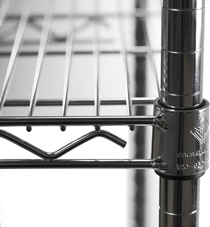Shelving Inc. 12" d x 36" w Chrome Wire Shelving with 1 Tier Shelf, Weight Capacity 800lbs Per Shelf