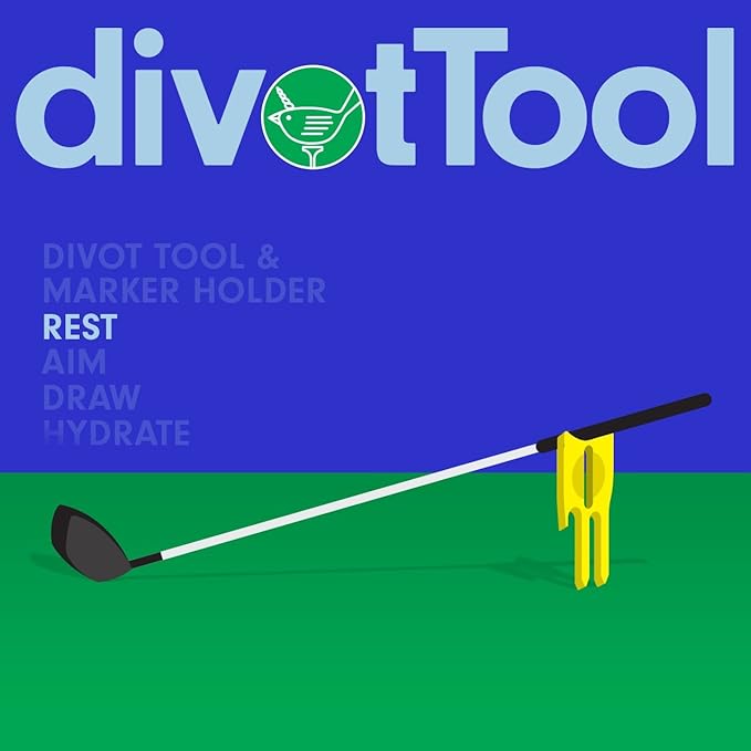 Birdicorn Golf Divot Repair Tool & Golf Ball Marker 6-in-1 Golf Divot Tool