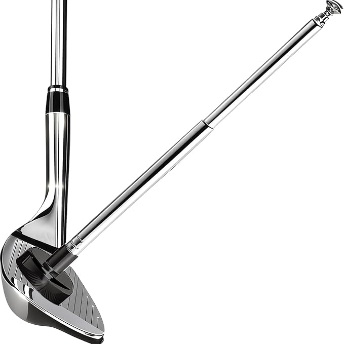 Golf Alignment Rods, 7 Length Adjustments - Golf Alignment Stick Corrector Lie Angle Tool, Golf Swing Training Aids Aiming Stick - Golf Club Face Aim, Visualize and Align Your Golf Shot