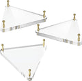 Acrylic Ball Holder 3-Pack, Small Size for Baseball, Softball & Golf Ball; Medium & Large Size for Basketball, Soccer, Volleyball; Horizontal Size for Rugby and Football
