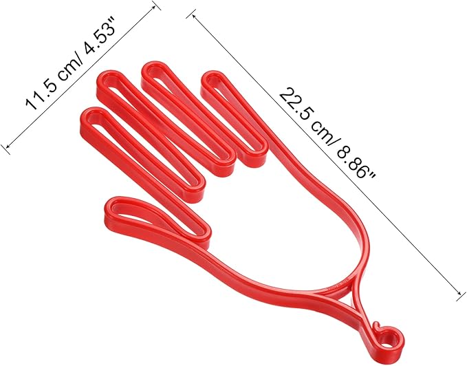 PATIKIL Golf Gloves Stretcher, 1 Pack Plastic Keeper Support Rack Holder Dryer Hanger Frame for Sports Gloves Maintenance, Red