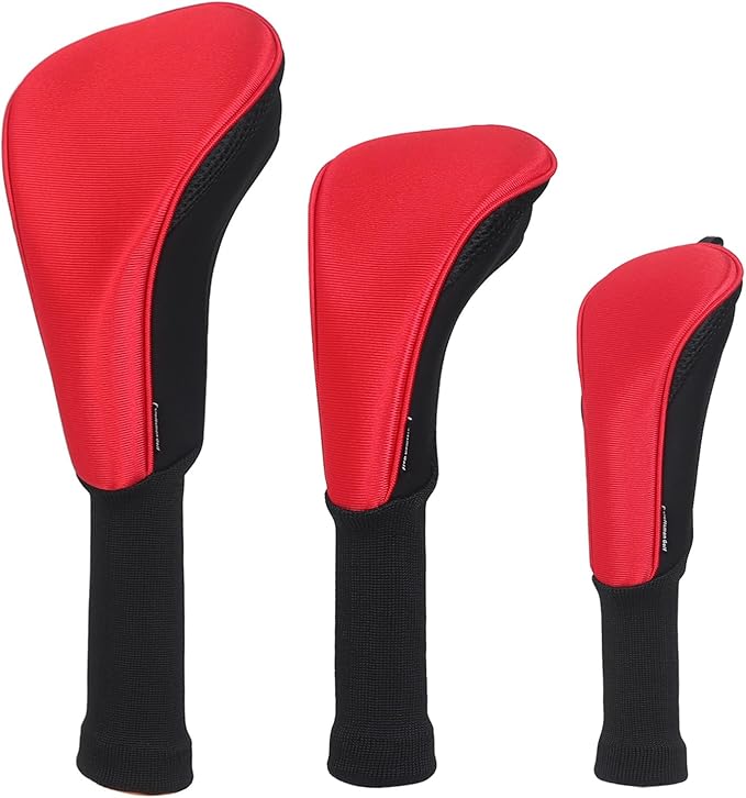 Craftsman Golf 3pcs/Set Meshy Neoprene Golf Club Headcover for Driver Fairway Hybrids Rescue