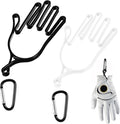 2 Pcs Golf Gloves Stretcher Support Frame Golf Gloves Holder Hanger Keeper Rack Dryer Shaper Tool Support Frame Guardian Hook Accessories Gifts for Men Women Golfer