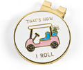 Birdie Girl Women's Golf Ball Marker Hat Clip, Magnetic Golf Ball Marker, Golf Bag Accessories