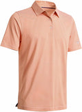 Golf Shirts for Men Dry Fit Short Sleeve Print Performance Moisture Wicking Polo Shirt