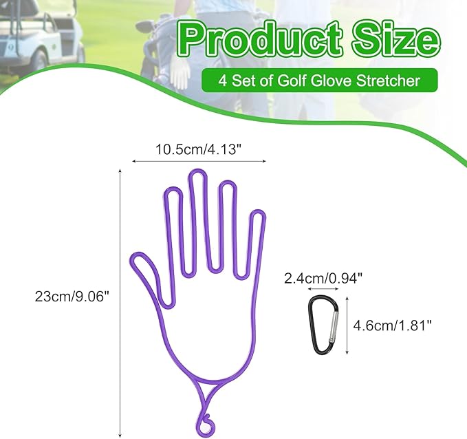 PATIKIL Golf Gloves Stretcher,Plastic Keeper Support Rack Holder Dryer Hanger Frame with Hanging Hooks
