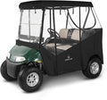Golf Cart Enclosure 2 Passenger for Ezgo TXT RXV,600D Clear Rain Cover Driving Enclosure 2 Seater,Roll Up 4 Sided Transparent Windows&Door Heavy Duty Zipper,Side Mirrors Openings Winter enclosures