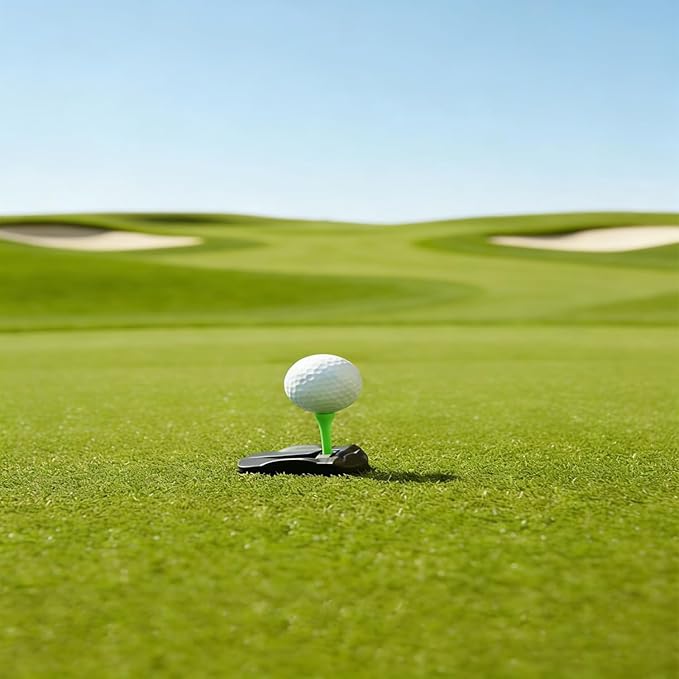 Hinged Turf Base V3 - Turf Tee for Artificial Turf-Includes Tee Variety Packs, Golf Simulator Training Tees, Tees Quick Easy Ball Setup All-Weather for Driving Range Home