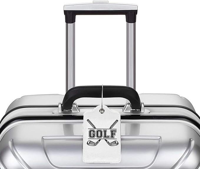 2 Pcs Golf Club Labels Luggage Tags for Suitcases, Golfer Decorations Tags Birthday Gifts for Men Women, Personalized Outdoor Travel Sport Gift