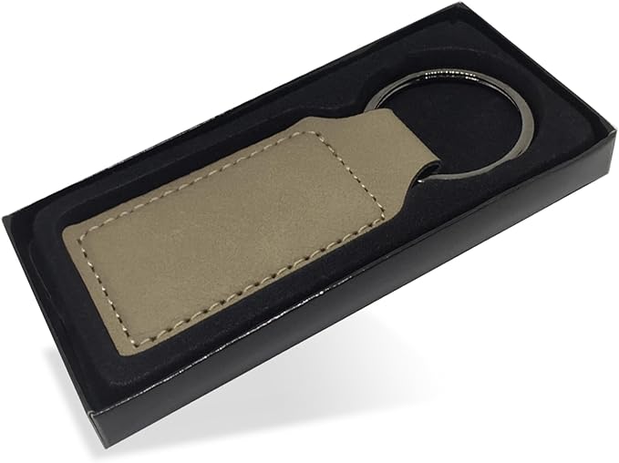 LaserGram Rectangle Keychain, Coat of Arms Germany, Personalized Engraving Included (Gray)
