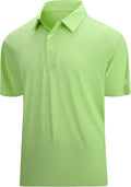 Esabel.C Jacquard Golf Shirts for Men Moisture Wicking Short Sleeve Performance Dry Fit Active Mens Polo Shirts