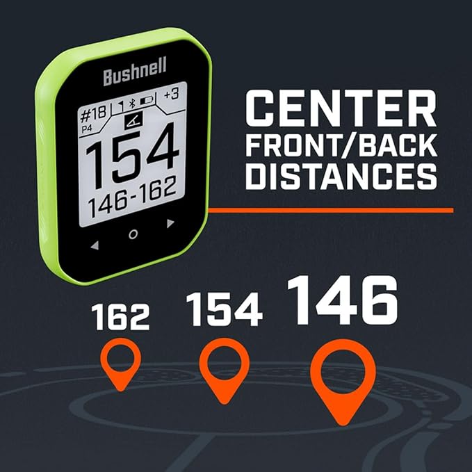 Bushnell Golf Phantom 3 Slope GPS Handlheld (Orange) | 38,000+ Courses, Slope Compensation, Hazard Info, Distance Calculator, Scorekeeping, Magnet Mount, Touchscreen | Signature Series Power Bundle