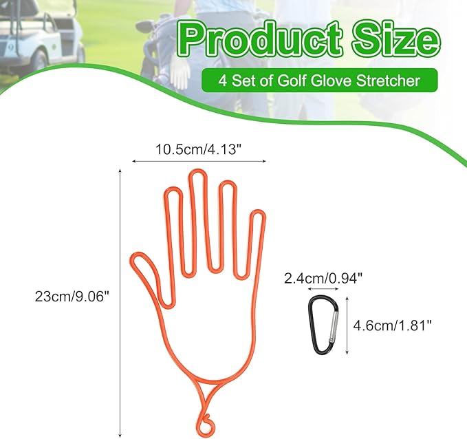 PATIKIL Golf Gloves Stretcher,Plastic Keeper Support Rack Holder Dryer Hanger Frame with Hanging Hooks