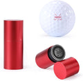 Golf Ball Stamp Personalized Marker - Premium Metal Custom Golf Ball Stamp - Quick-Dry Ink Monogram Identifier - Unique Golfing Accessories Gifts for Men Dad (Mental-Red-2)