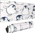 Cute Penguins Mouse Pad, Large Big Gaming Mouse Pad Desk Pad, Mousepad with Non-Slip Rubber Base, Extended XXL Mouse Mat for Computer Laptop Office Accessories