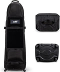 Self Standing Upright All Direction 4 Spinner Swivel Wheel Golf Travel Bag. Soft-Sided Fully Padded Heavy Duty Fabric. Multidirectional Airline Travel Cover Case. Compact Foldable Carry Bag Included.