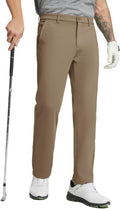 M MAELREG Golf Fleece Lined Pants Men Softshell Water-Resistant Workout Casual Outdoor Hiking Insulated Winter Pants for Men