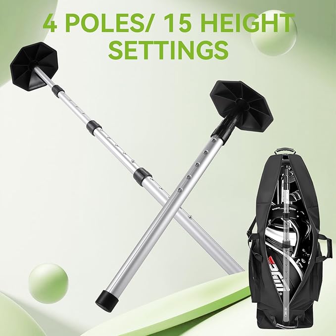 Golf Travel Bag Support Pole-Professional Golf Travel Support Rod,21-52 Inch Golf Bag Stand,Stiff Arm for Golf Travel Bag with Anti-Impact ABS Cover,Golf Club Travel Protection Kit