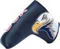 Golf Blade Putter Cover Golf Putter Headcover Synthetic Leather Closure for Scotty Cameron Odyssey Blade Taylormade Ping