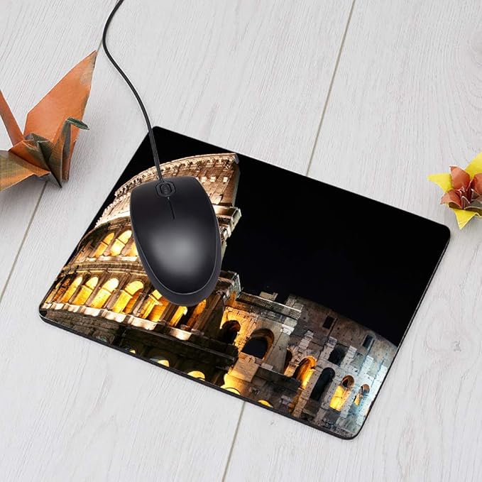 Colosseum Gaming Mousepad Colosseum Rome Theme Mouse Pad Mouse Mat for Computer Desk Laptop Office 9.5 X 7.9 Inch Non-Slip Rubber
