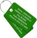 Multi Pack Customized Tavel ID Tag - Luggage Tag - Golf Bag ID - Personalized ID Travel Tag - Imprinted Luggage Tag - Luggage, Bikes, Sport Equipment and More. (4)