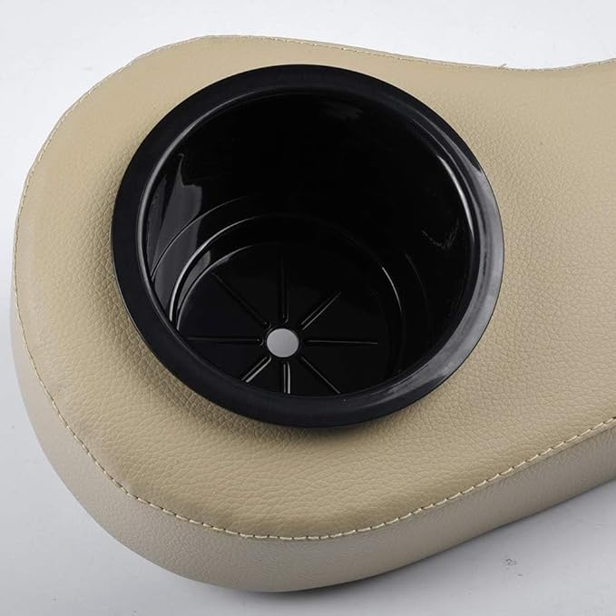 PIT66 Universal Golf Cart Rear Seat Arm Rest Cushion with Cup Holders