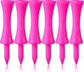 FINGER TEN Plastic Golf Castle Tees Step Down Unbreakable Mixed or Same Height Value 100 Count, 2 3/4, 2 1/4, 2, 1 3/4, 1 1/2 Inch Length Colorful for Practice