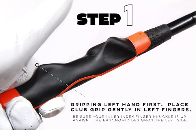 Links Golf Grip Trainer LH/RH Attachment for Improved Hand Positioning on Golf Club - Golf Swing Trainer