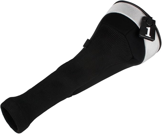 Andux 3pcs/Set Golf 460cc Driver Wood Club Head Covers Long Neck with No. Tags