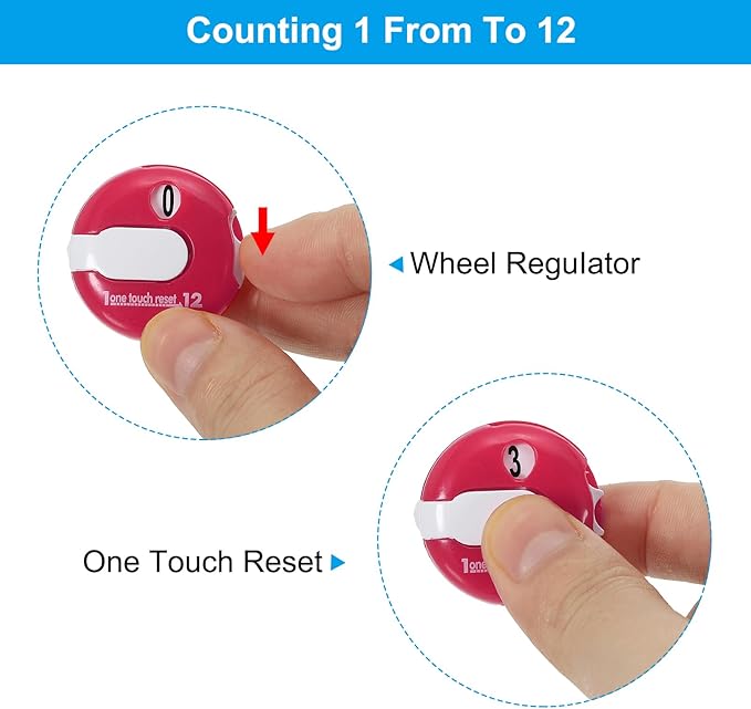 PATIKIL Golf Score Counter Mini Golf Shot Stroke Attachment Counter Clicker Clip for Golfers Glove Bag Hat