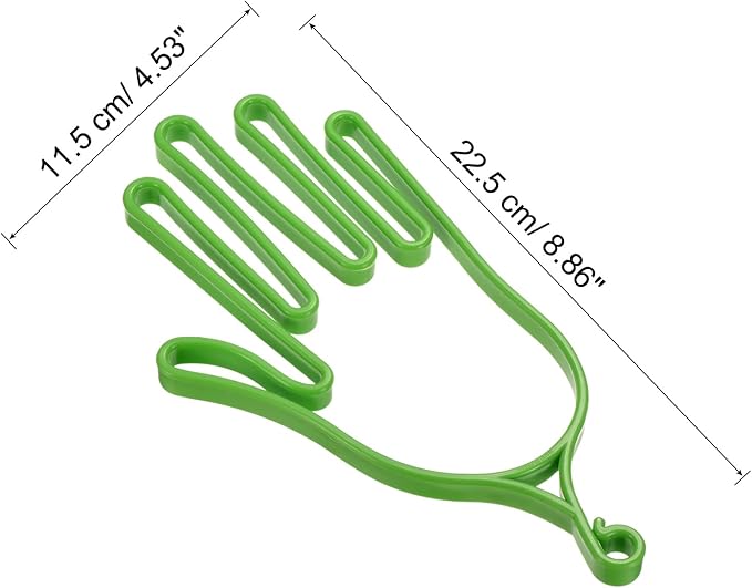 PATIKIL Golf Gloves Stretcher, 1 Pack Plastic Keeper Support Rack Holder Dryer Hanger Frame for Sports Gloves Maintenance, Green
