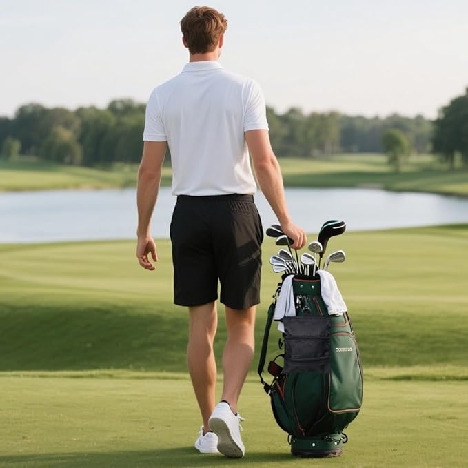 Portable Golf Ball Storage Bag, Multiple Pockets with Zippers for Golf Accessories, Suitable for Men and Women to Store Golf Accessories