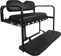 GTW MACH3 Golf Cart Rear Seat Kit Compatible with Club Car Precedent/Tempo/Onward | Fits 2004-Up Models | Steel Frame with Black Cushions