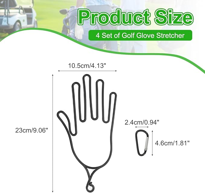 PATIKIL Golf Gloves Stretcher,Plastic Keeper Support Rack Holder Dryer Hanger Frame with Hanging Hooks