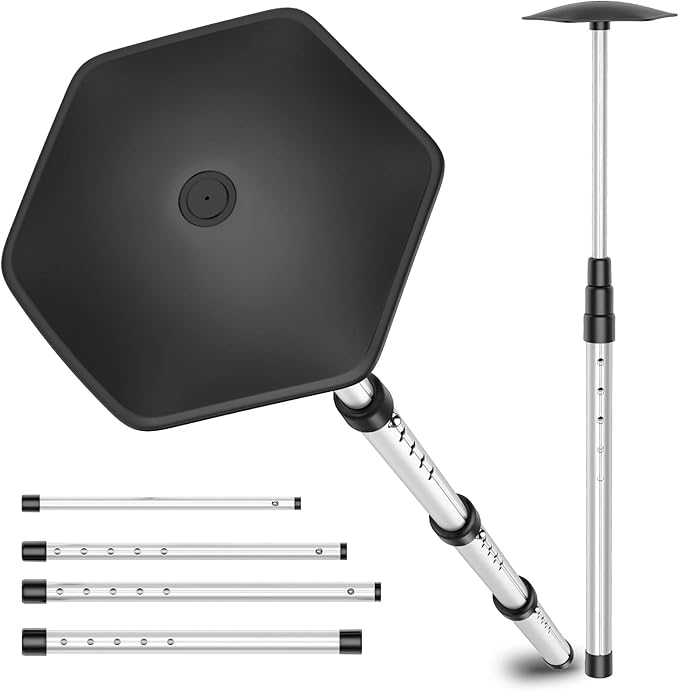 Rhino Valley Golf Travel Bag Support Rod, Aluminum Alloy Rod and Anti-Impact Support Cover, Golf Support Protector Bag Accessory, Golf Support Stick Adjustable Clubs Protection System Pole