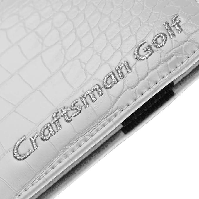Craftsman Golf Crocodile Pattern Golf Scorecard Holder and Yardage Book Cover Case Protector Also Accept Custom Order with Your Name Stitched Customization Version