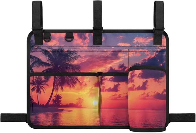 Fashion Golf Cart Rear Seat Organizer Lightweight Storage Bag Accessories for Club Car, Wheelchair and Walker