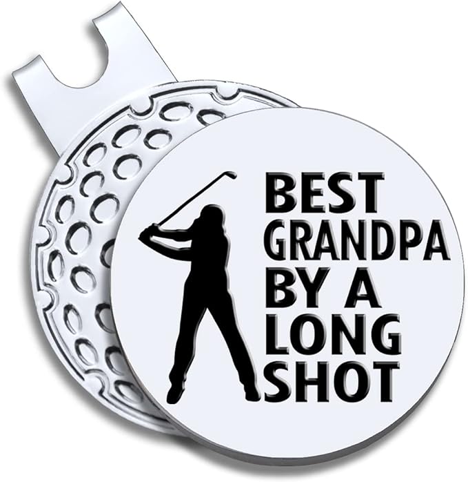 Men Golf Ball Marker with Magnetic Hat Clip, Funny Golf Accessories Gifts for Men, Novelty Birthday Gifts for Male Golfer Fan