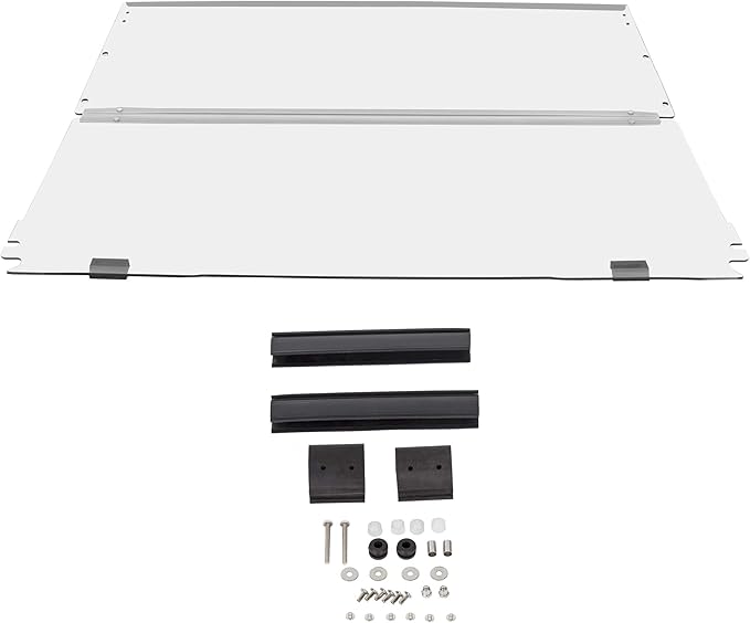 HECASA Clear Golf Cart Windshield Compatible with 1994-2014 EZGO TXT & Medalist Models Folding Down Windshield