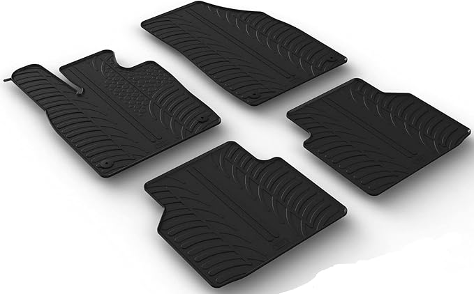 Gledring USA Custom Fit All-Weather Rubber Floor Mats Intended for Volkswagon ID4 2021-2024, No Trimming Required, Tailored Custom Fit, Protects from Rain, Mud, & Snow.
