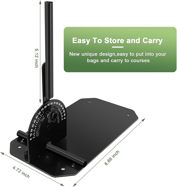Golf Alignment Stick Holder,Professional Swing Trainer,Golf Swing Plane Trainer Aid for Aiming Putting Swing,Golf Teaching, Multi-Functional for All Levels of Golfer