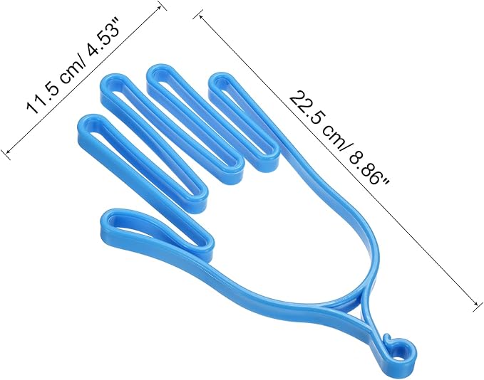 PATIKIL Golf Gloves Stretcher, 1 Pack Plastic Keeper Support Rack Holder Dryer Hanger Frame for Sports Gloves Maintenance, Blue