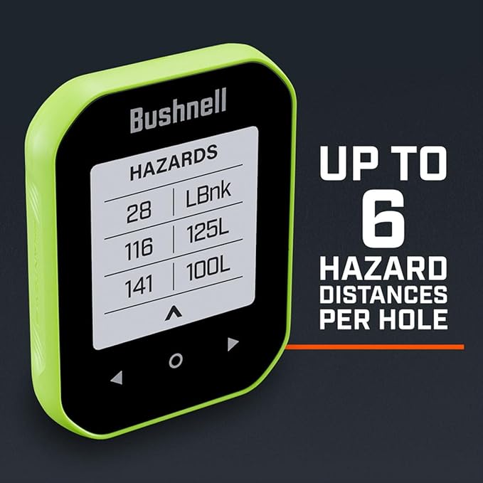 Bushnell Golf Phantom 3 Slope GPS Handlheld (Orange) | 38,000+ Courses, Slope Compensation, Hazard Info, Distance Calculator, Scorekeeping, Magnet Mount, Touchscreen | Signature Series Power Bundle