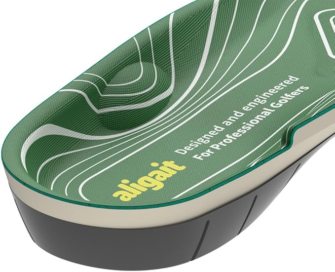 aligait Performance Golf Insoles: Increase Drive Distance, Enhance Swing Stability & Reduce Foot Fatigue (Large : US (M) 9~10.5 / (F) 10.5~12)