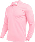 Deyeek Men's Polo Shirts Long Sleeve Golf Polo Shirts for Men Quick Dry UPF 50+ Sun Protection Polos Casual Collared Shirts