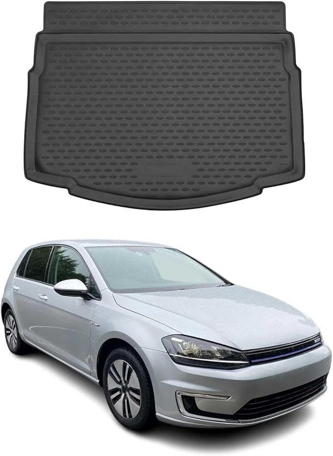 OMAC Cargo Mats Liner for VW e-Golf 2015-2019 Rear Trunk Waterproof TPE Black